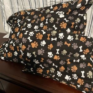Dog print and bone printed pillowcases